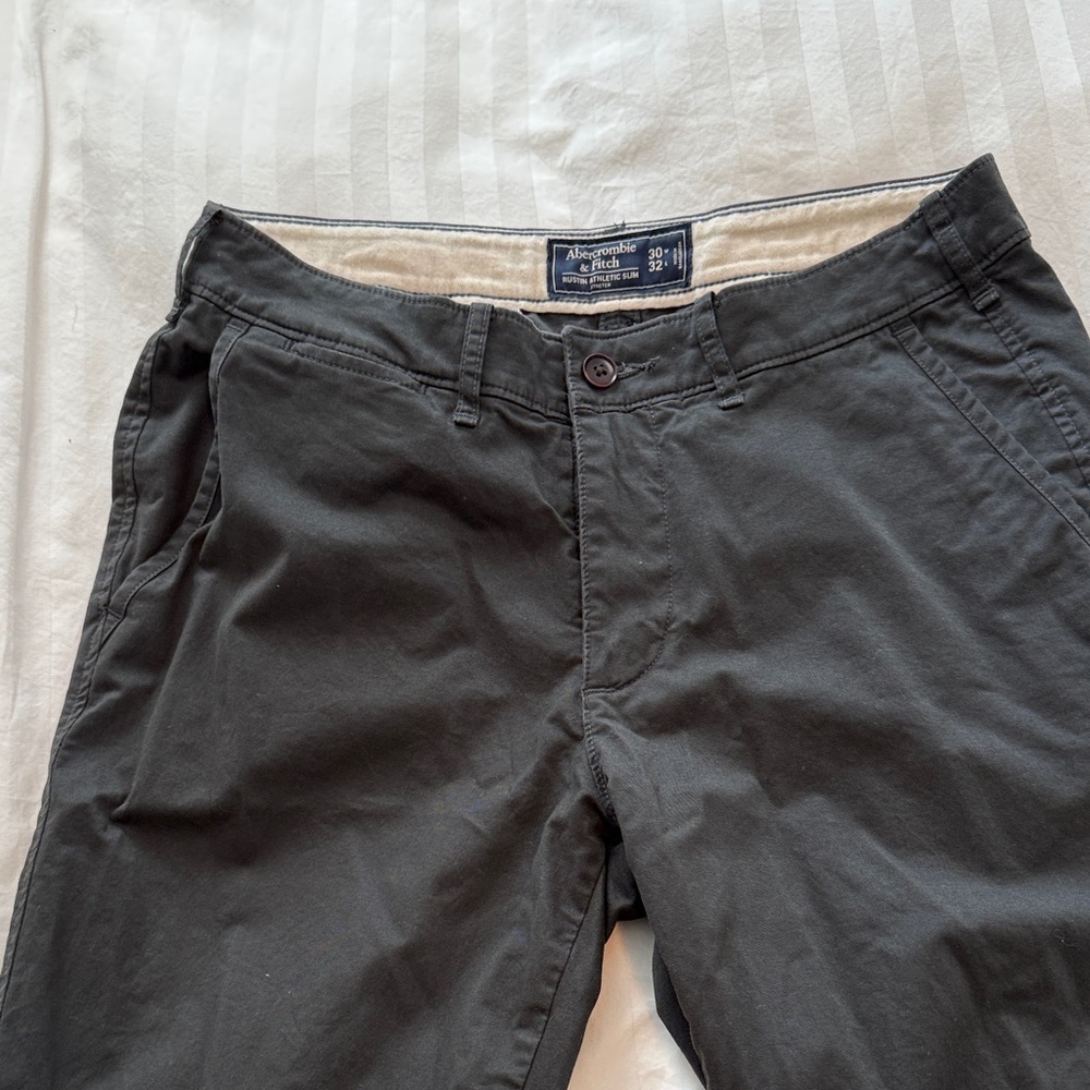 Abercrombie & Fitch Dark Gray Chinos